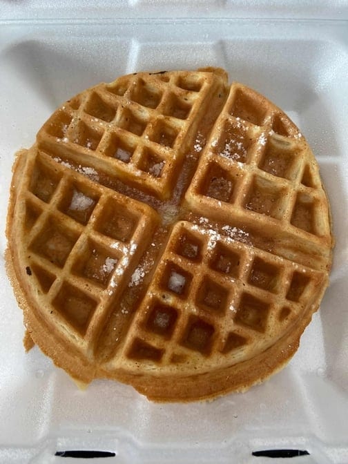 Plain Golden Belgian Waffle.