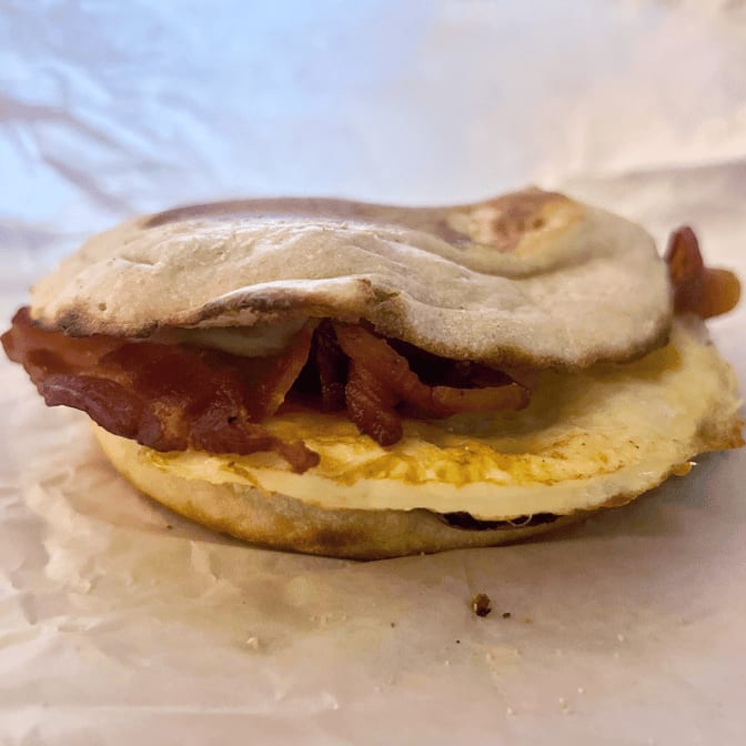 Bacon, Sausage or Ham & Egg.