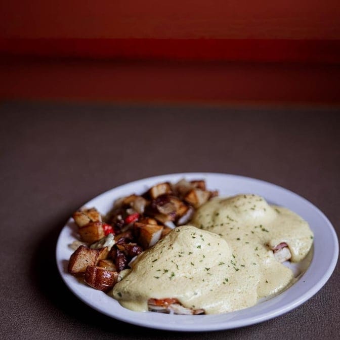 Eggs Benedict Florentine.